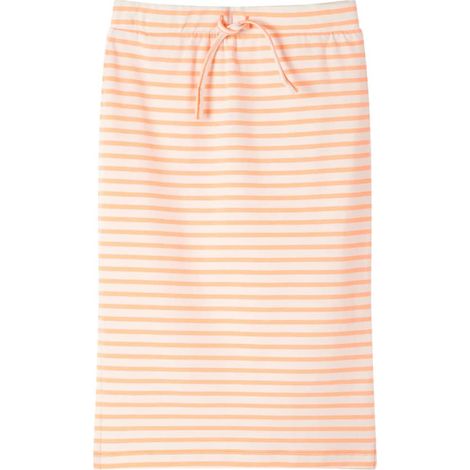 Jupe droite pour enfants avec rayures orange fluo 140 (1/5)