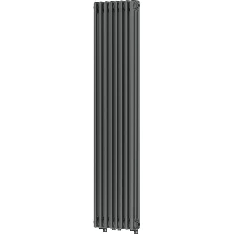 Mexen Denver dekorativer Heizkörper 1600 x 378 mm, 1487 W, Anthrazit - W215-1600-378-00-66 (1/5)