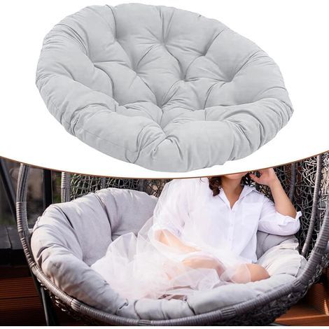 Coussin de siège Rond 40 cm Gris clair Confortable pour jardin (1/4)