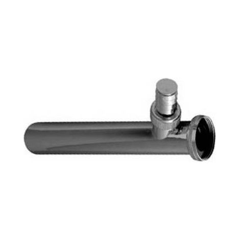 CANOT CHROMÉ À BRIDE AVEC FIXATION POUR LAVE-LINGE Dimensions : 1" 1/4 x 32 mm