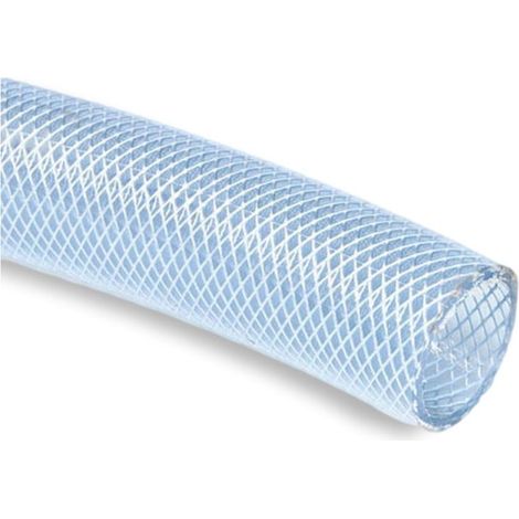 Tuyau souple PVC transparent armé 12mm – Diamètre extérieur 18mm – Pression maxi 15 bars – Température maxi 50°C