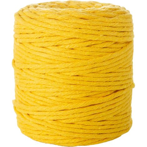 ficelle de coton jaune 5 mm x 100 m SBK-12