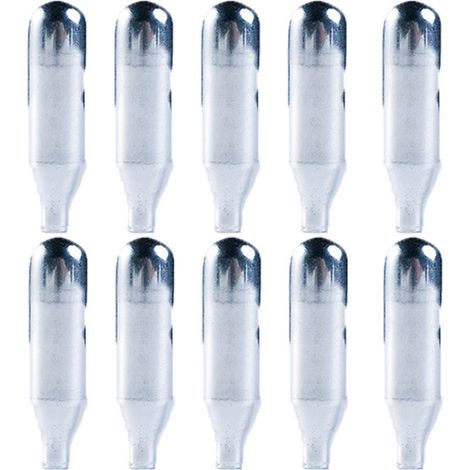 Lot de 10 cartouches de CO2 pour siphon à soda et machine à eau gazeuse (1/5)