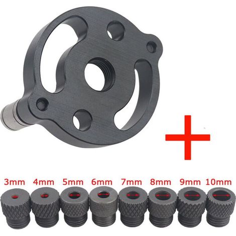 Enowelir Guide De Perçage Pour Goujons Gabarit De Positionnement En Alliage D'Aluminium Avec 8 Mèches (1/4)
