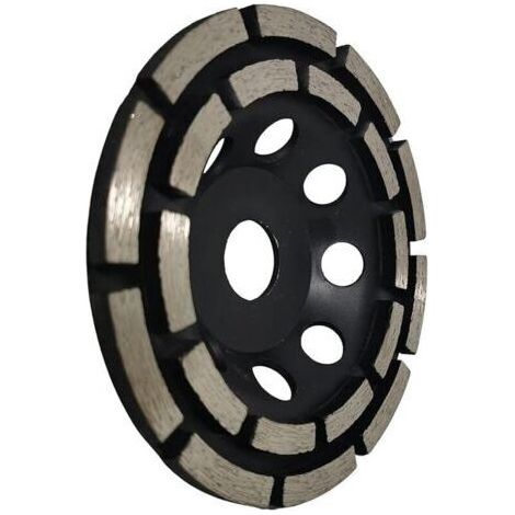 Disque diamant pour meuleuse 125mm – Alésage 22,23mm – Double rangée pour ponçage béton, carrelage et chape – Compatible meuleuses angles (1/5)