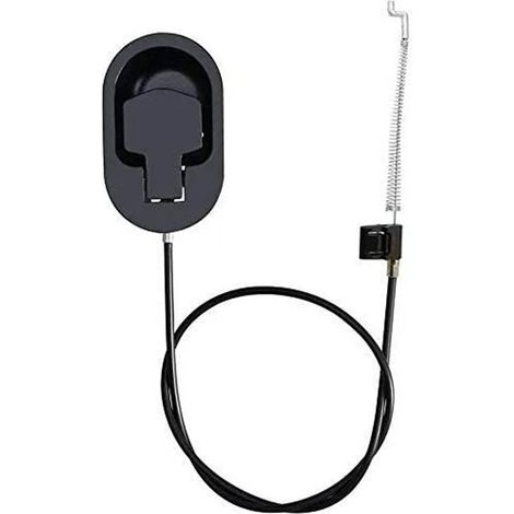 Cable Inclinaison - Poignée Remplacement pour Fauteuil Inclinable - Longueur Exposée 12 cm - Compatible avec Canapé Relax et Fauteuil Mécanisme Inclinaison - Noir