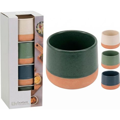 Ensemble De 4 Bols En Céramique ø9 X 5,6 Cm