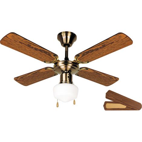 Orbegozo ventilador de techo con luz CL 02105 M, 3 velocidades, 4 aspas, 105 cm diámetro, 50 W