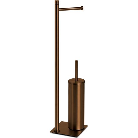 GEDY TR328200000 TRILLY Columna de pie con portarrollos y escobillero oro rosa - ref: TR328200000 (1/2)