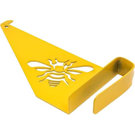 Stainless Steel Beehive Inspection Bracket Perch Frame Hive Inspection Stand Hive Frame Bracket for Beekeeping Frame Support Yellow (1/4)