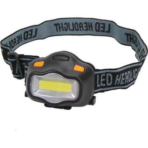 Lampe frontale COB 3W, mini lampe frontale portable, lampe torche puissante, lampe cycliste automatique d'extérieur, petite lampe frontale d'extérieur pour la course de nuit (1/4)