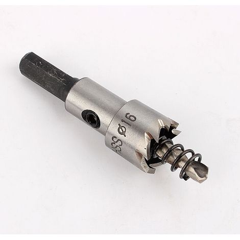 Jeffergarden Foret en acier inoxydable pour métaux, scie cloche robuste, outil de coupe de 16 mm (1/5)