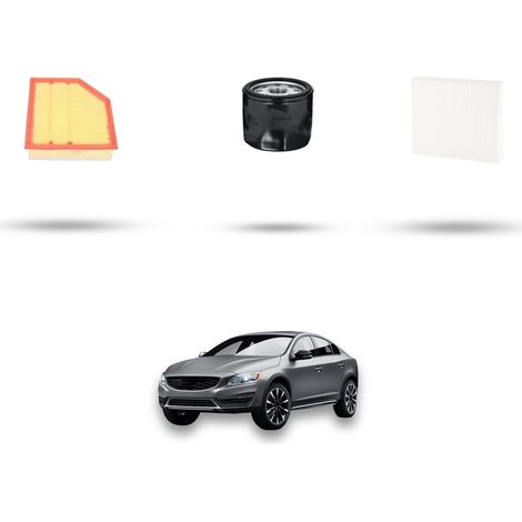 Kit tagliando 3 filtri compatibile con Volvo S60 II V60 Cross Country 1.6 T4 132kw dal 2010 (1/5)