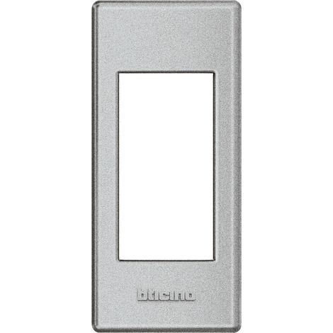 Plaque + support Livinglight installation profilé ou saillie Tech 1 module BTICINO LND4811TE