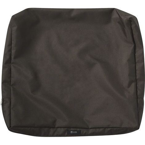 Housse de coussin imperméable pour dossier de causeuse chaise longue de terrasse, 58,4 x 50,8 x 10,2 cm, marron très foncé (Espresso) (1/5)