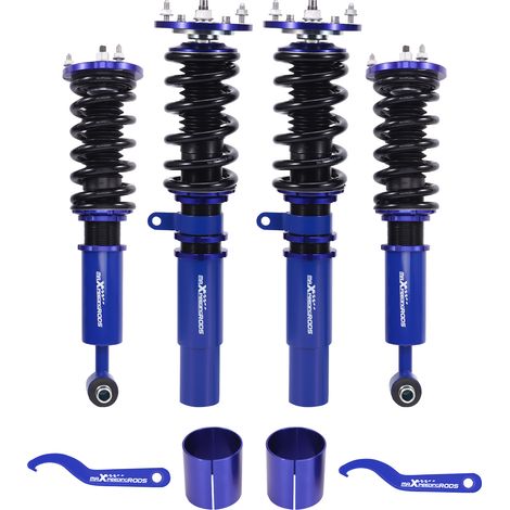 Maxpeedingrods – Amortisseur combinés filetés pour BMW 5 E39 1995-2003 – Réglable de 25 à 75mm – Plaque de carrossage à roulement à billes – Bitube