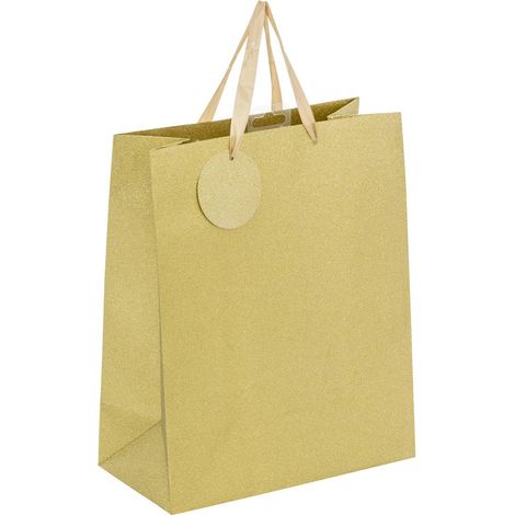 Sacchetto regalo medio con glitter oro - Atmosphera créateur d'intérieur