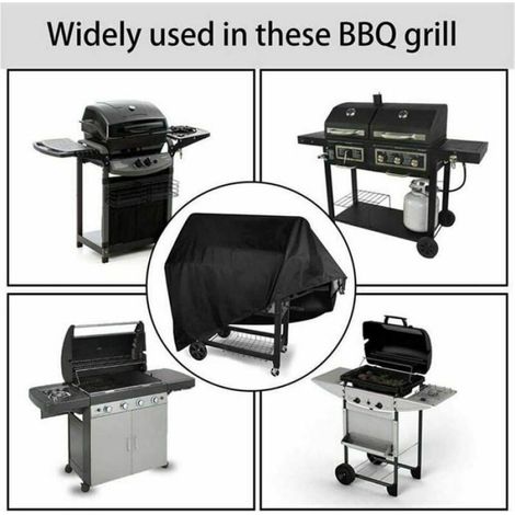 Housse De Barbecue - 210D Oxford - Impermeable Anti UV - Pour Barbecue Rectangulaire - L-170 (1/4)