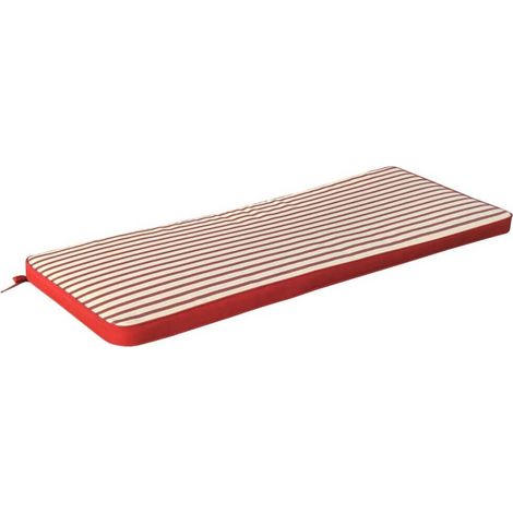 Rechteckiges Kissen im abnehmbaren Wasser -Repellent Polyester 110 x 45 cm - Red