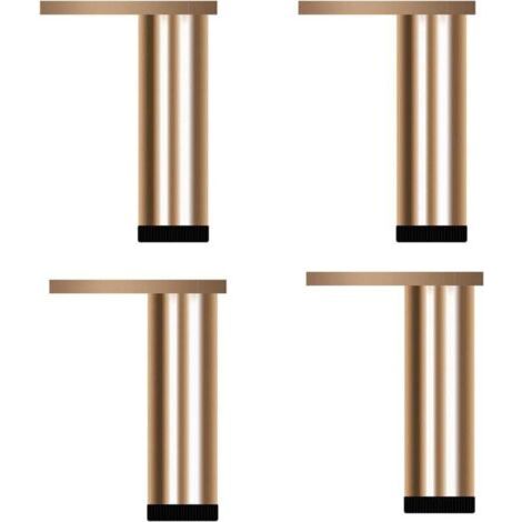 4 Pièces de Pieds de Meubles en Alliage d'Aluminium,Pieds de Canapé Réglables,Hauteur:6-40cm,Hauteur Réglable 0-8mm (200mm/7.87in)