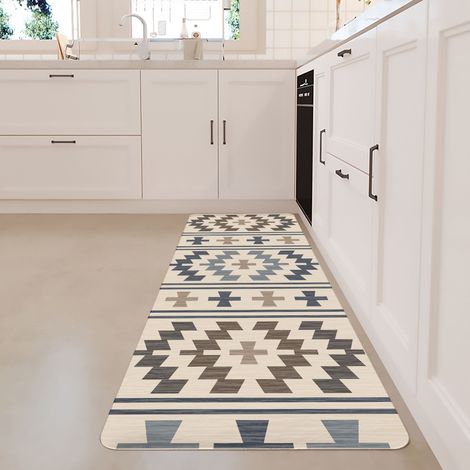 Thickened anti-fatigue floor mat, waterproof, oil-proof, and non-slip PVC kitchen mat - Geometry 5 - 440120010MM