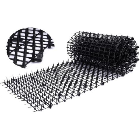 Green Mobility-Tapis répulsif pour chats avec picots en plastique pour empêcher les chats de s'approcher, 2 m x 30 cm, noir, 1 pièce (1/4)