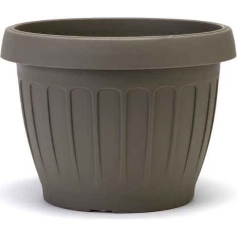 VASO TONDO ø 30 x h.22 Lt. 9,5 - cappuccino  - BAMA
