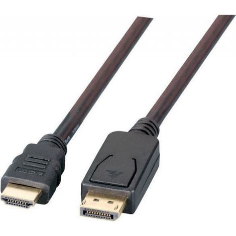 Câble DisplayPort vers HDMI - 1 m - Noir - Compatible Appareils DisplayPort et Écrans HDMI