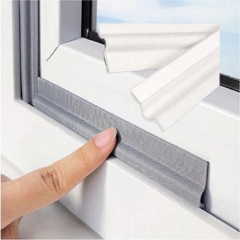 Joint d'étanchéité autocollant de 80 pouces pour fenêtre, joint coupe-vent et insonorisant pour porte, joint de protection en mousse PU pour bas de porte coulissante (1/4)
