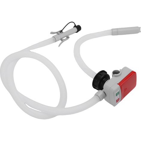 Pompe à carburant portable avec capteur arrêt auto 12L/min tuyau 130cm 4 adaptateurs USB-C ou piles AA (1/5)