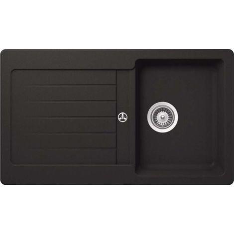 Schock Einbauspüle Cristalite Typos D-100 A Onyx GON Exzenterbedienung (1/2)