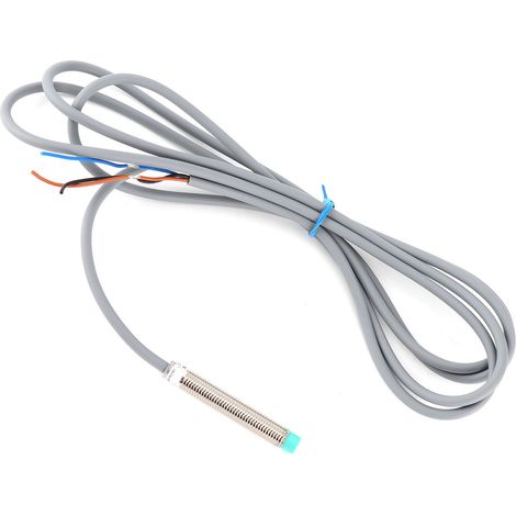 3-Draht-BERM-Zylinderkopf-Erkennungssensor-Controller, Näherungsschalter, 10–30 V DC, BEM08-02-PB (1/5)