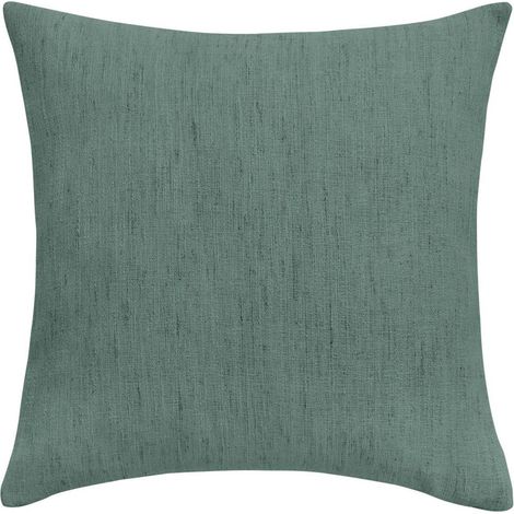 Coussin Effet Lin Tissé "Nando" 45x45cm Vert Cèdre