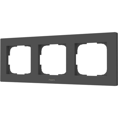 Cadre pour interrupteurs H2 EU (3-Blocs) - Aqara - Gris