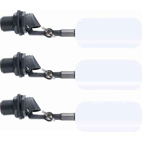 3 Pièces Flotteur de Boule d'eau Fiable Fermer 1/2 Pouce Remplir Le Réservoir d'eau de l'Humidificateur, Robinet à Tournant Sphérique, Soupape de Rechange pour Flotteur d'Étang