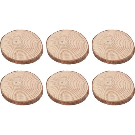 25 dessous de verre décoratifs en bois de pin pour la maison et le bureau (1/5)