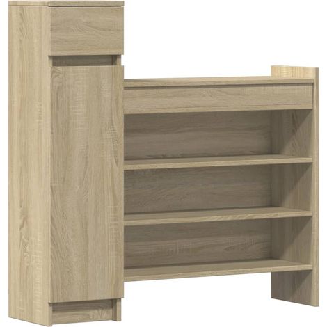 Maison Exclusive - Scarpiera Rovere Sonoma 100,5x28x100 cm in Legno Multistrato
