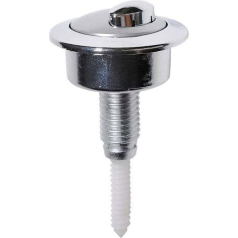 Bouton poussoir double pour chasse d'eau WC Bouton poussoir de réservoir de toilette à double chasse Chromé CF1003CP Compatible (1/4)