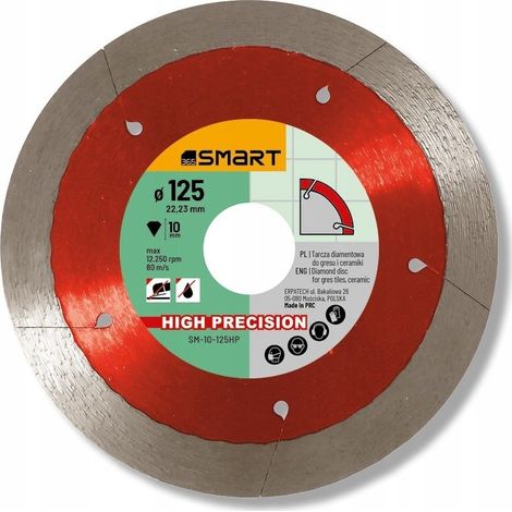 Herramienta para alicatador smart sm-10-125hp disco diamante 125 mm precisión (1/2)