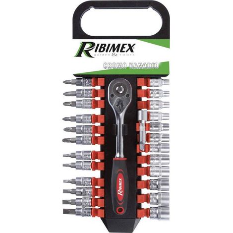 Kit Clé à Cliquet 1/4 po avec 24 Douilles - Outils de Précision - Pratique et Polyvalent - D-Work (1/2)