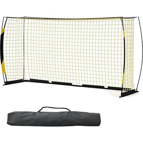 But de football, 12 x 6 pieds, Design pliable, Portable, Construction durable, Comprend un sac de transport (1/5)