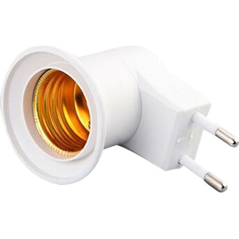 Adaptateur prise ue vers E27, 4 pièces, support de prise de convertisseur de lumière b-ulb avec interrupteur à bouton marche/arrêt Portable. (1/5)