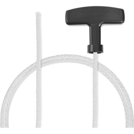 Corde de lanceur à rappel Sourcing Map avec poignée, diamètre 3 mm, 1,15 m (3,7 pi), en polyester,
