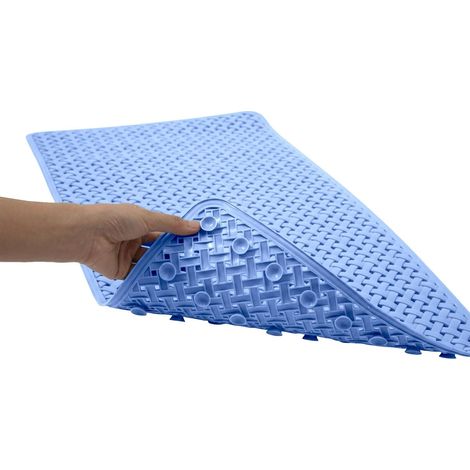 Tapis de Bain antidérapant et Anti-moisissure – 36 x 70 cm pour Salle de Bain avec ventouses et Trous de Drainage, Lavable en Machine, idéal pour Les Enfants et Les Personnes âgées – Tapis de Bain (1/5)