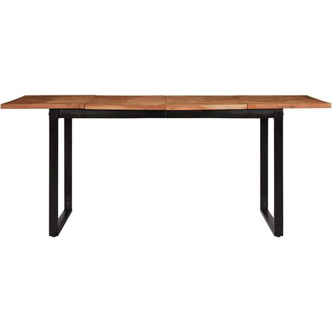 Table à manger 180x90x75 cm bois massif d'acacia CFW762123 (1/5)