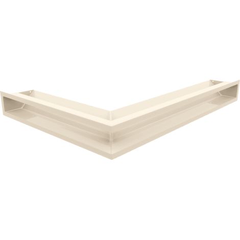 Eck-Lüftungsgitter LUFT rechts 54,7x76,6x9 Creme (1/5)