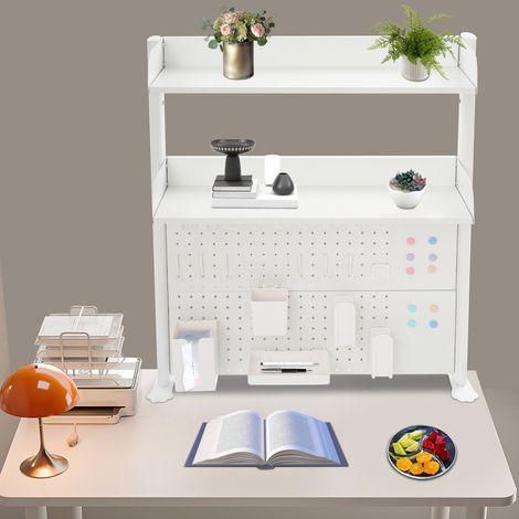 Schreibtisch-Organisationsregal, Clamp On Desk Organizer Regal, Mehrzweck-Bücherregal aus Stecktafeln (1/5)