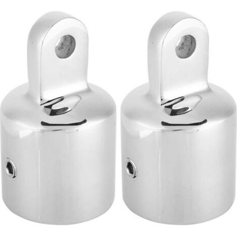 2 embouts à œillet en acier inoxydable pour fixation de bimini de bateau, vis de 1 pouce