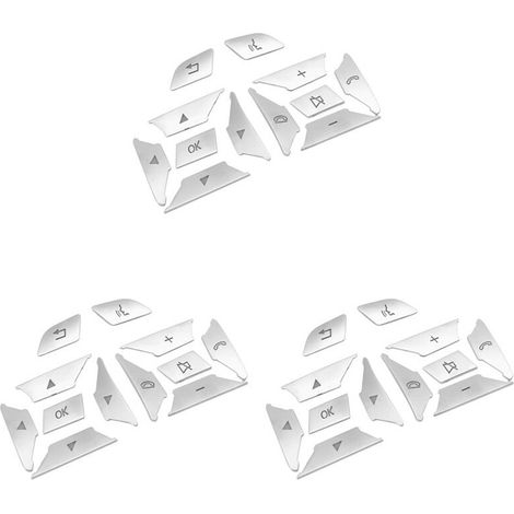 36 adesivi di copertura per i pulsanti del volante dell'auto per BCE ML GL CLA GLA GLK SL SLK Classe W176 W212 W204 (1/2)
