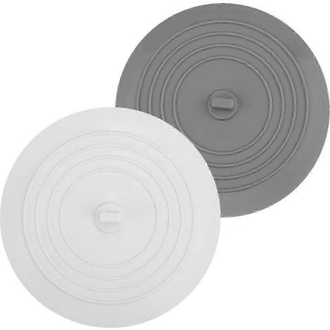 Set mit 2 Silikon-Abflussstopfen für Badewanne und Waschbecken, verstopfungsfrei, Badezimmerzubehör (1/2)